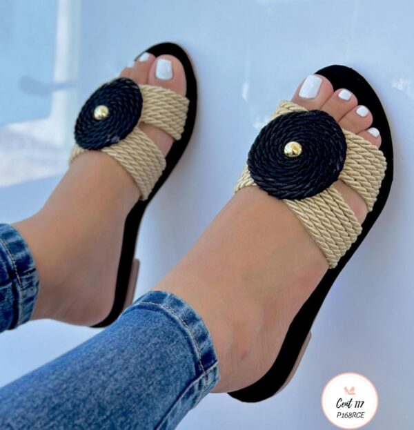 Lindas Sandalias Planas - P168RCE